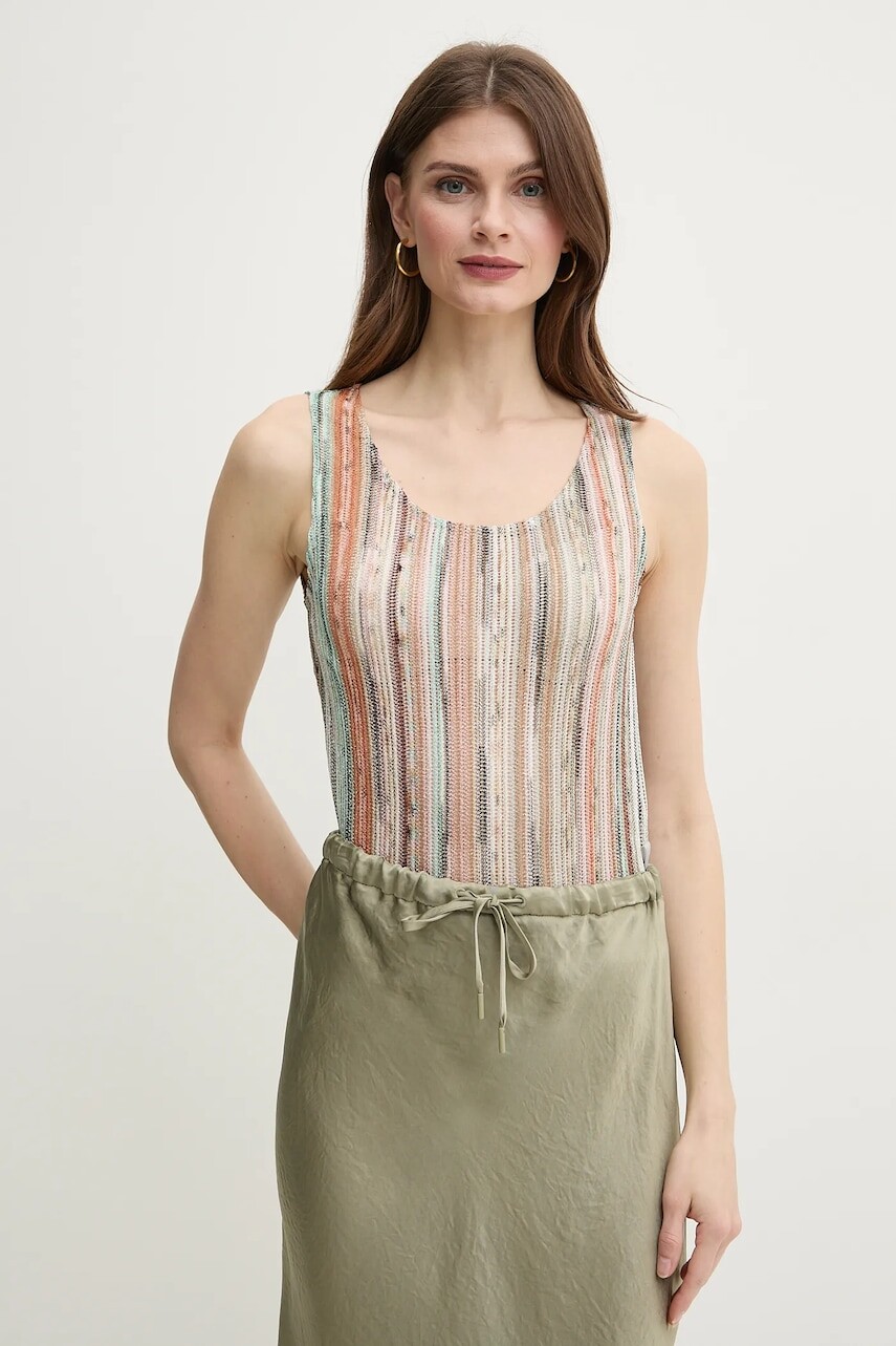Top Missoni béžová farba, DS25SK0C.BR002H