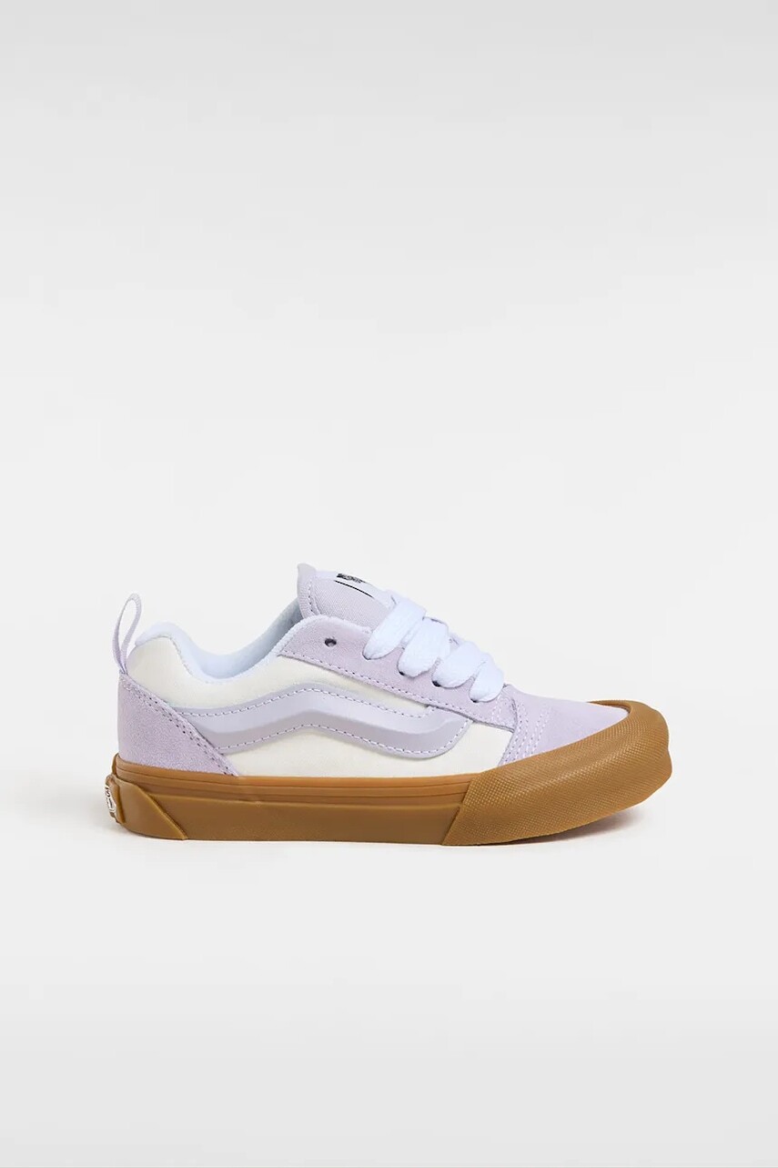 Detské semišové tenisky Vans Knu Skool fialová farba, VN000CYUCPT1