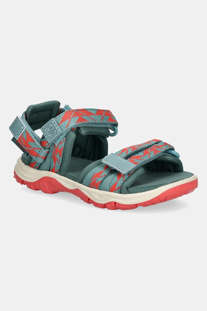 Detské sandále Jack Wolfskin 2 IN 1 SANDAL K tyrkysová farba, 4046421