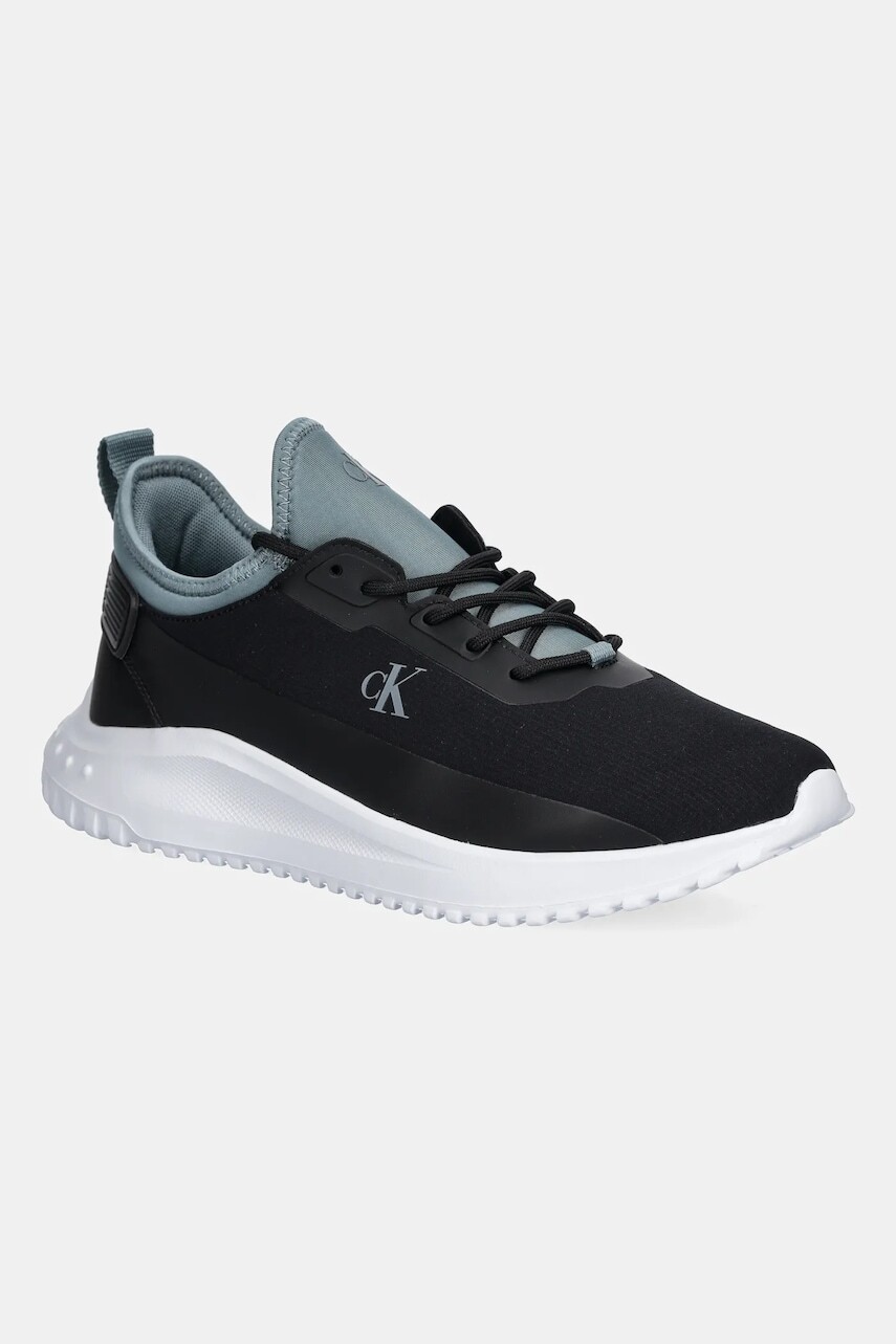 Tenisky Calvin Klein Jeans EVA RUNNER TECH RIPSTOP pánske, čierna farba, YM0YM01203