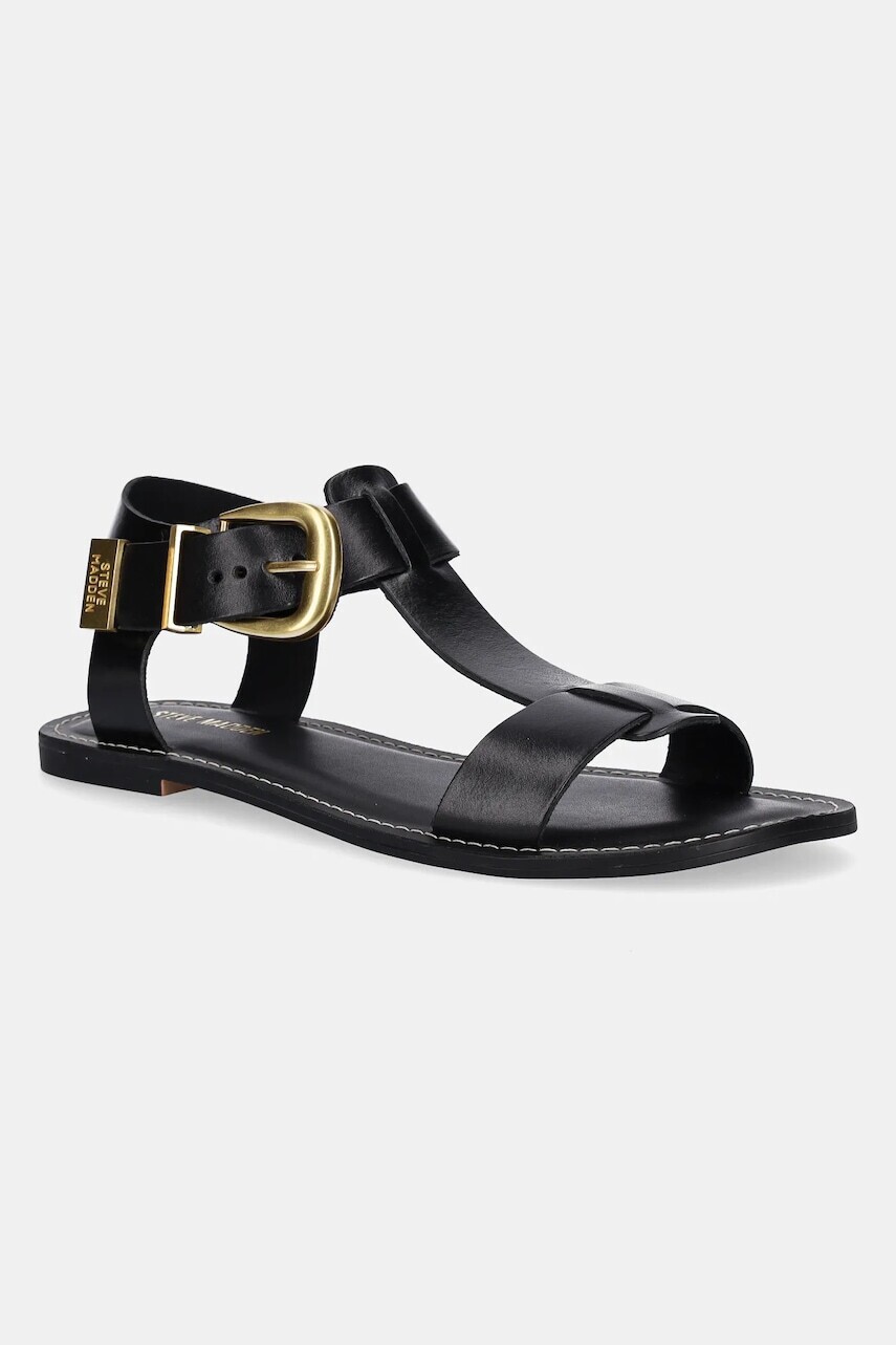 Kožené sandále Steve Madden Braelynn dámske, čierna farba, SM11003788