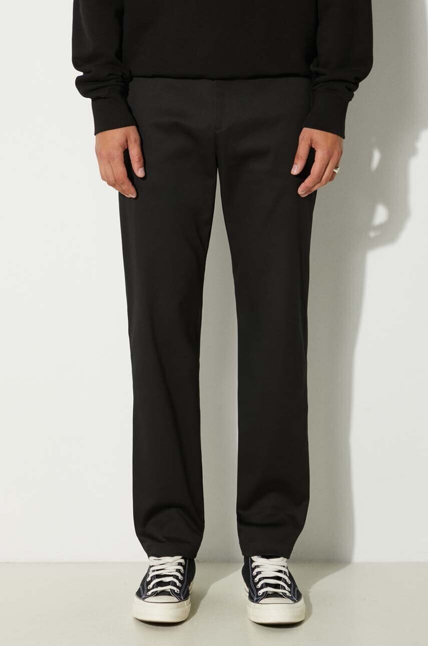 Nohavice Paul Smith pánske, čierna farba, rovné, M1R-055Z-N02138