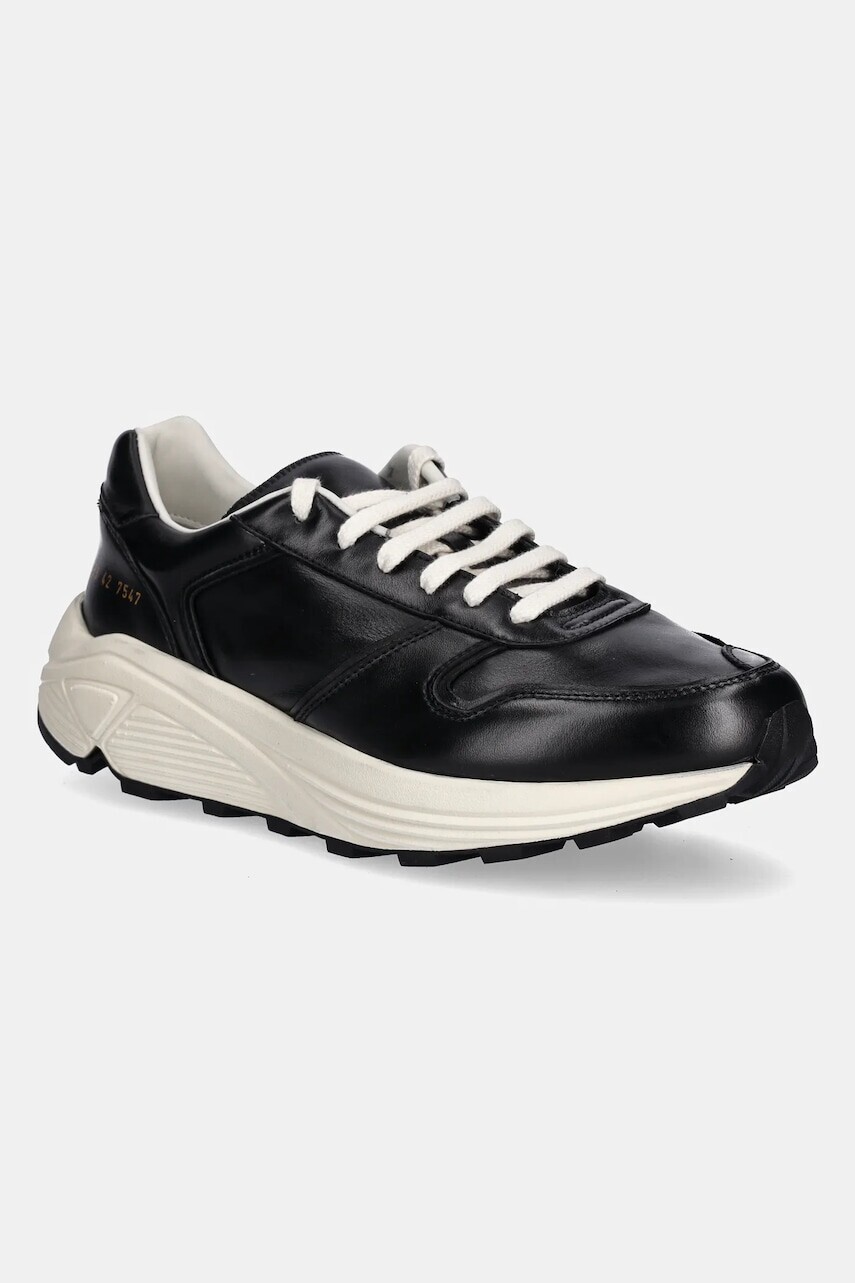 Kožené tenisky Common Projects Premium Runner pánske, čierna farba, 2488