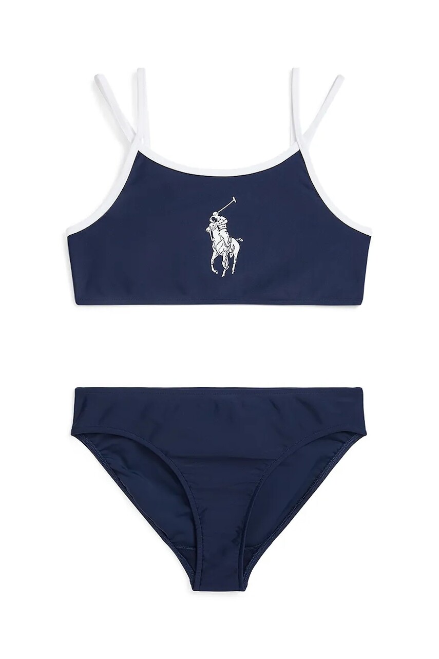 Dvojdielne detské plavky Polo Ralph Lauren tmavomodrá farba, 313964874001