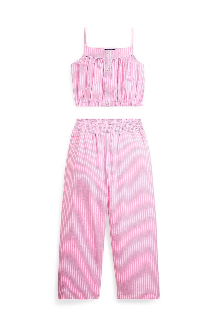 Detská súprava bielizne Polo Ralph Lauren fialová farba, 313964580001