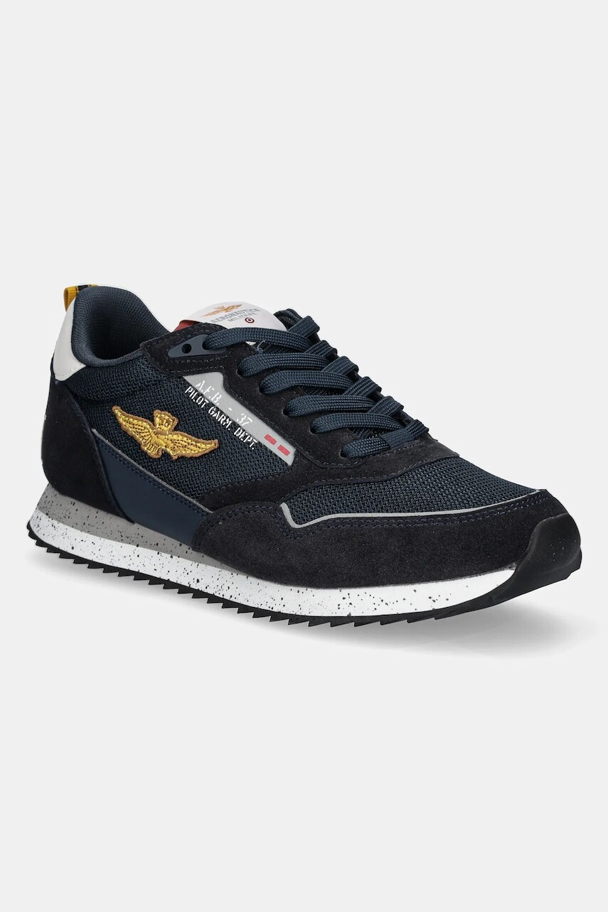Tenisky Aeronautica Militare SC288CT3545 pánske, tmavomodrá farba, SC288CT3545
