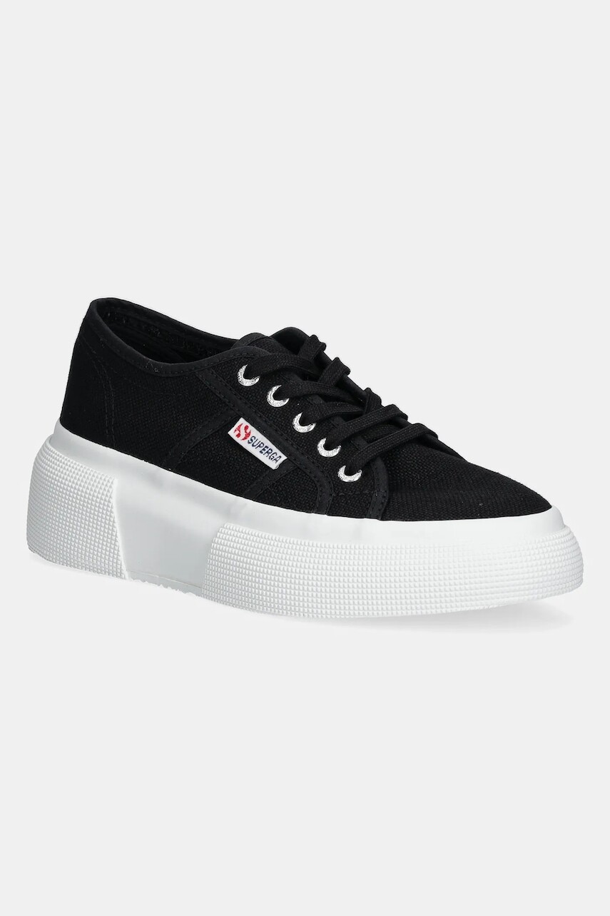 Tenisky Superga BUBBLE čierna farba, S2132LW