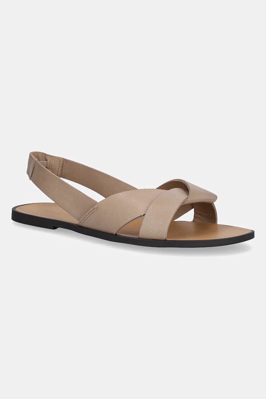 Kožené sandále Vagabond Shoemakers TIA 2.0 dámske, béžová farba, 5531-001-09