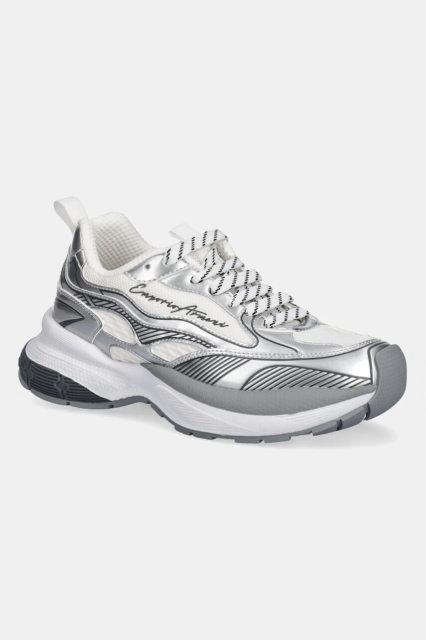 Tenisky Emporio Armani dámske, strieborná farba, X3X238 XR388 00520