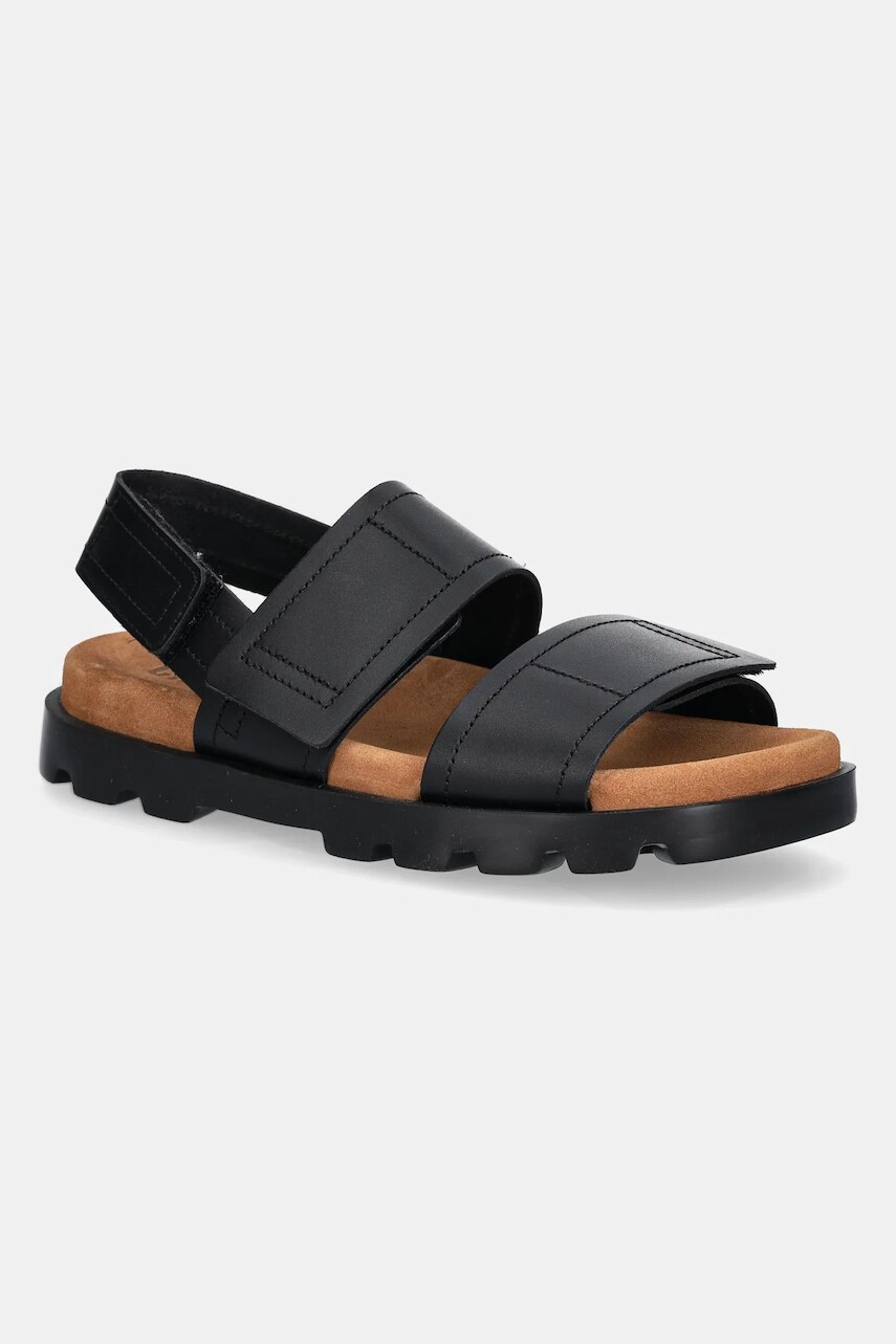 Kožené sandále Camper Brutus Sandal dámske, čierna farba, K201323-013