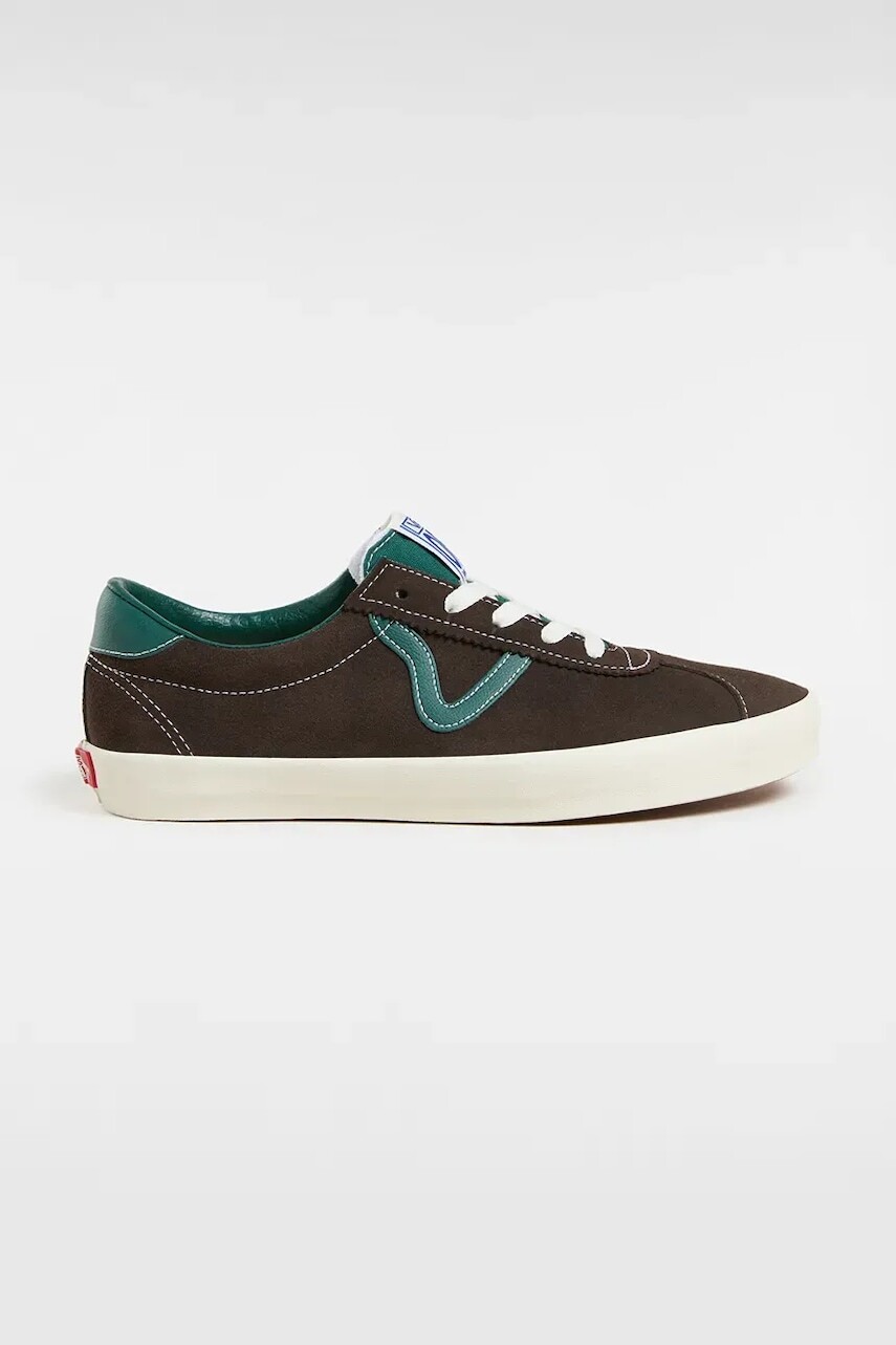 Semišové tenisky Vans Sport Low unisex, hnedá farba, VN000D6NCI21