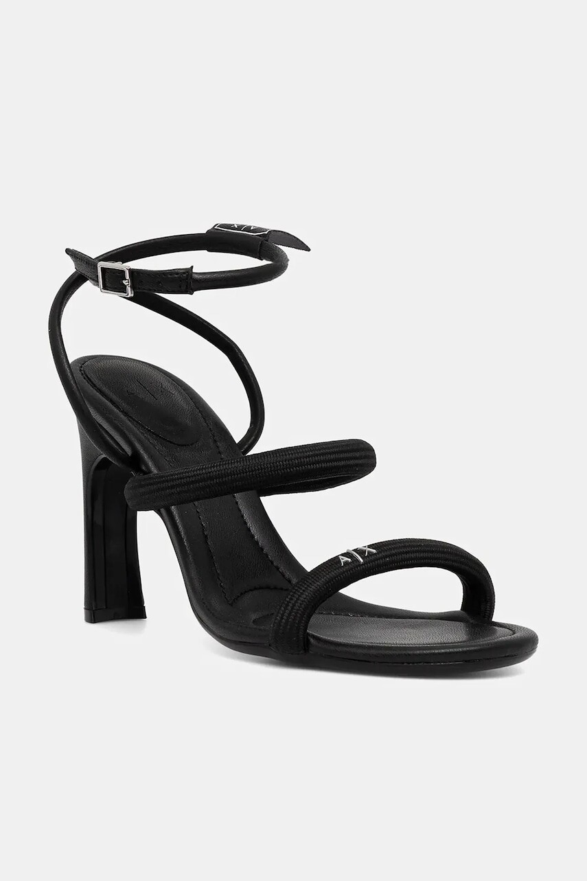 Sandále Armani Exchange čierna farba, XDP059 XV925 00002