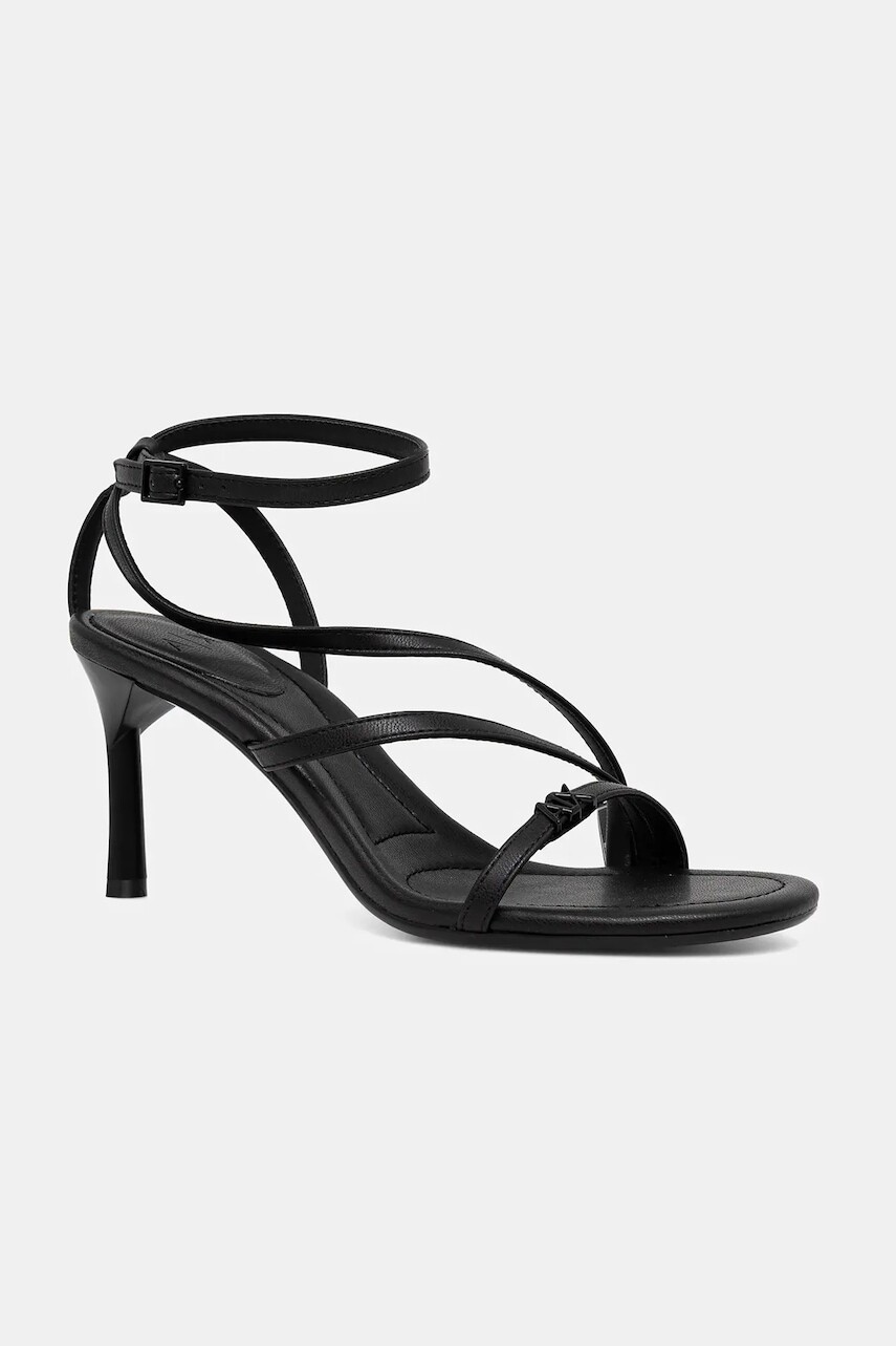 Sandále Armani Exchange čierna farba, XDP058 XV841 00002