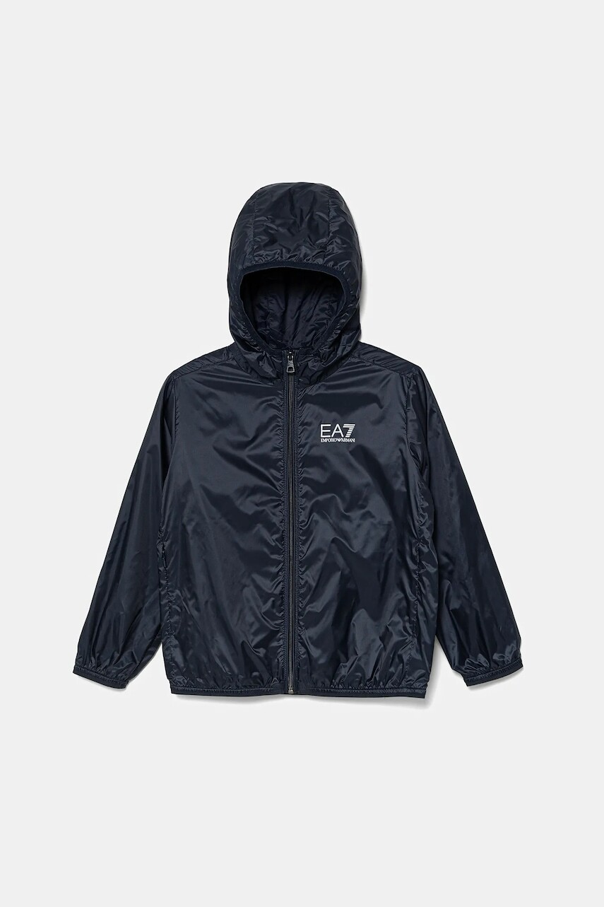 Detská bunda EA7 Emporio Armani tmavomodrá farba, 7B000032 AF12981