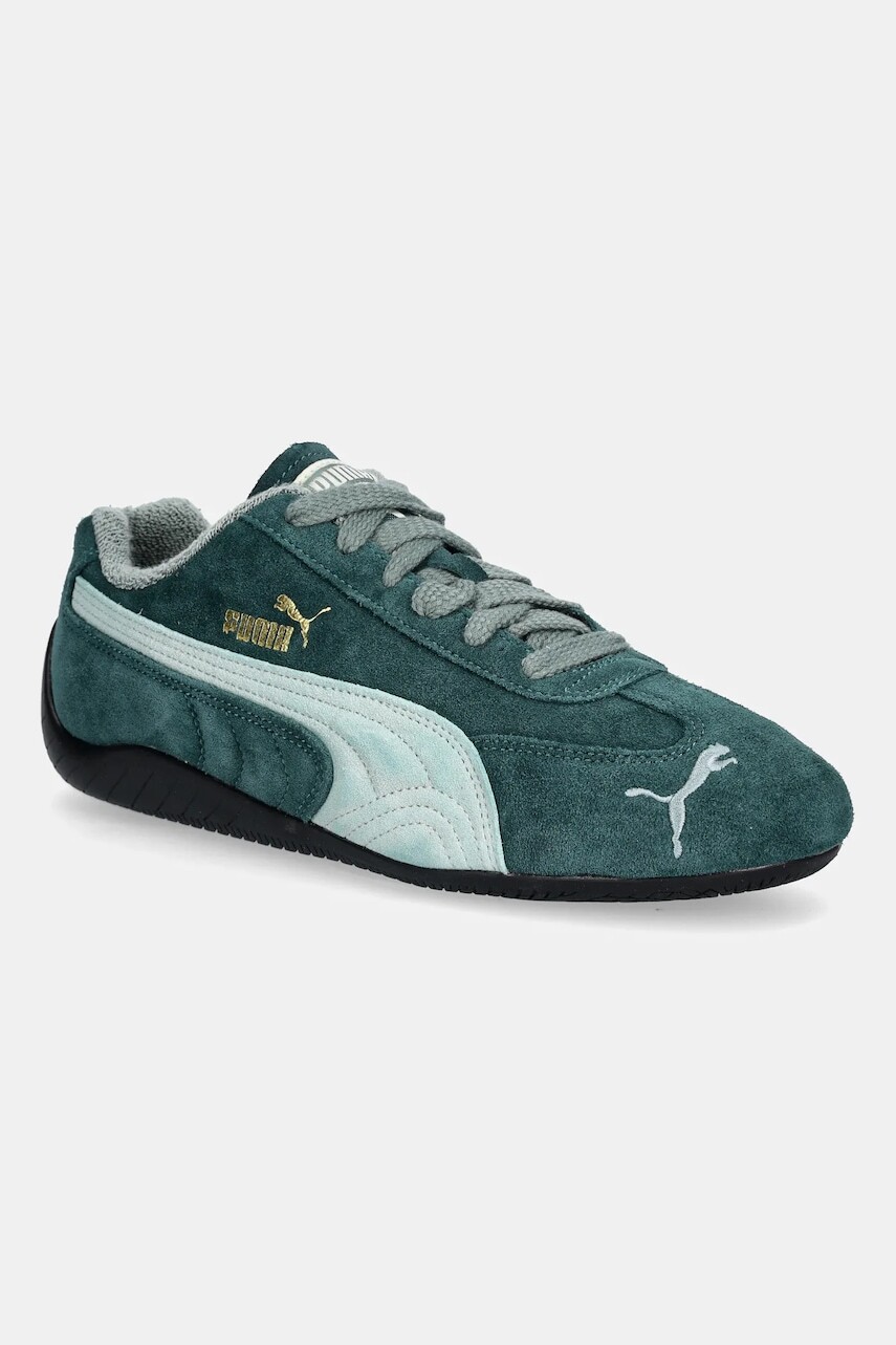 Semišové tenisky Puma Speedcat The NeverWorn V zelená farba, 401532