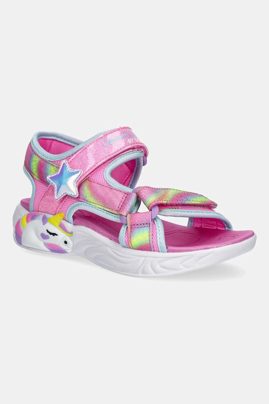 Detské sandále Skechers UNICORN DREAMS SANDAL- DREAMY ružová farba, 303107L