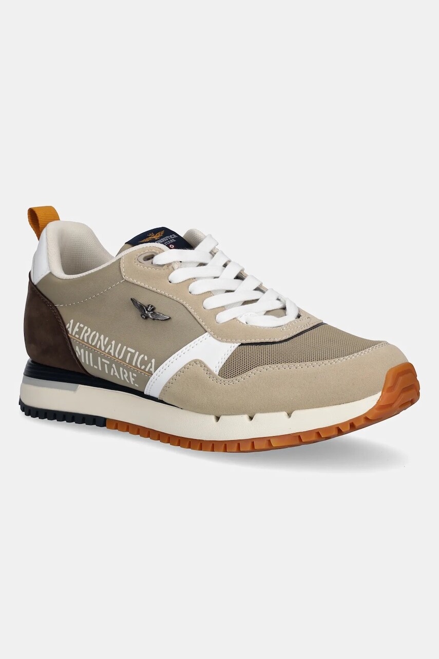 Tenisky Aeronautica Militare SC283CT3544 béžová farba, SC283CT3544