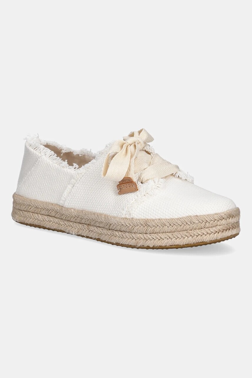 Tenisky Toms BEACHSIDE WOVEN/FRAY biela farba, 10021879