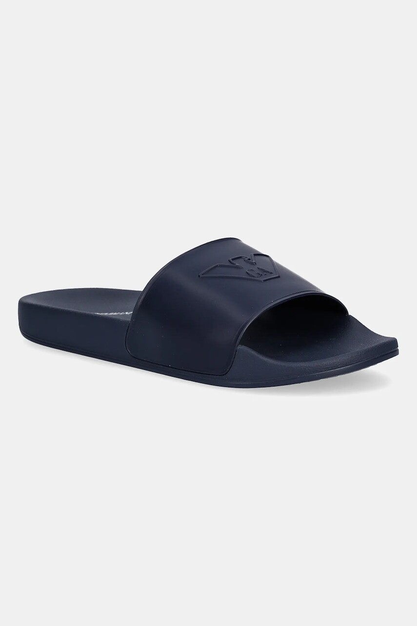 Detské šľapky Emporio Armani tmavomodrá farba, XYPS09 XOZ24