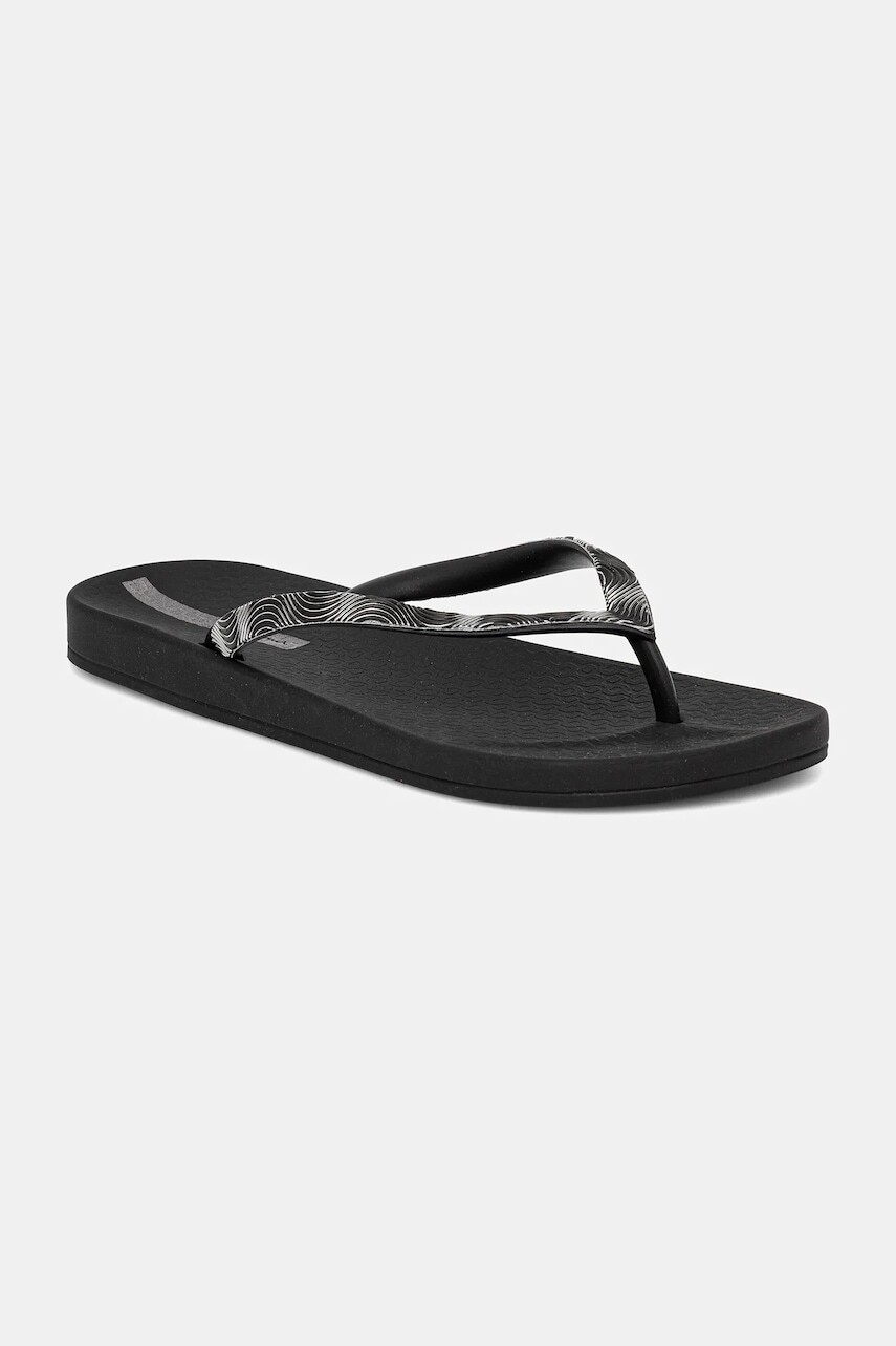 Šľapky Ipanema MESH IX FEM čierna farba, na plochom podpätku, 83651-BB807