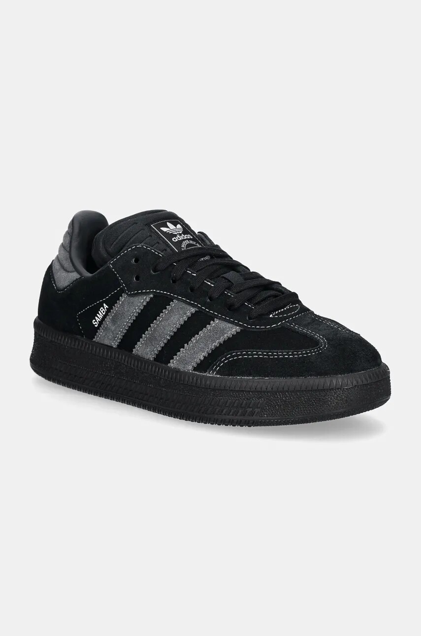 Semišové tenisky adidas Originals Samba XLG čierna farba, IH2219