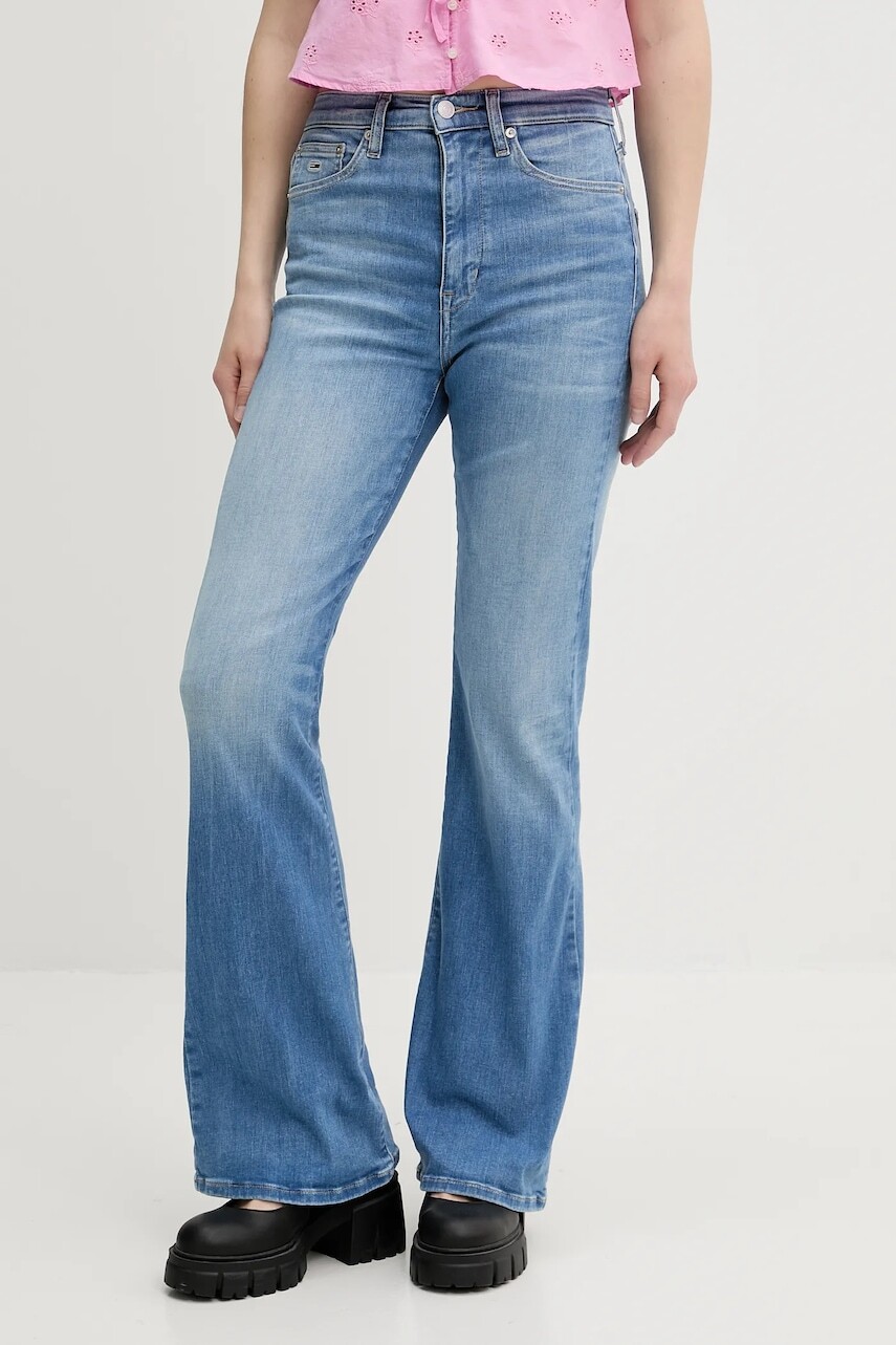 Rifle Tommy Jeans vysoký pás, DW0DW20030