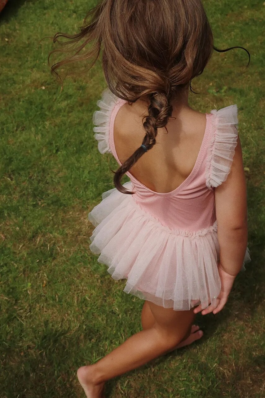 Plavky Konges Sløjd AMANDINE SWIMSUIT ružová farba, KS103356