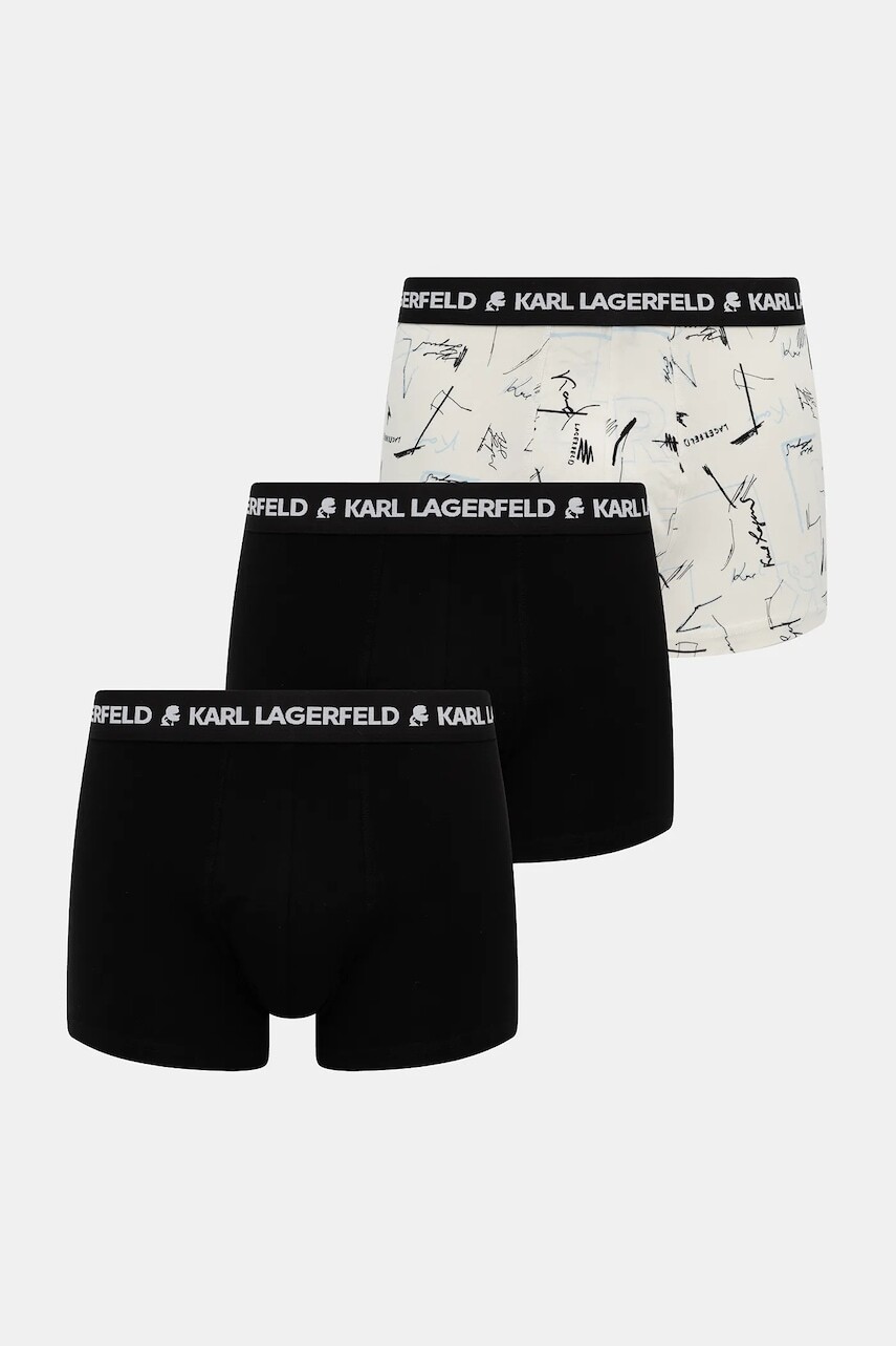 Boxerky Karl Lagerfeld 3-pak čierna farba, A3M47013