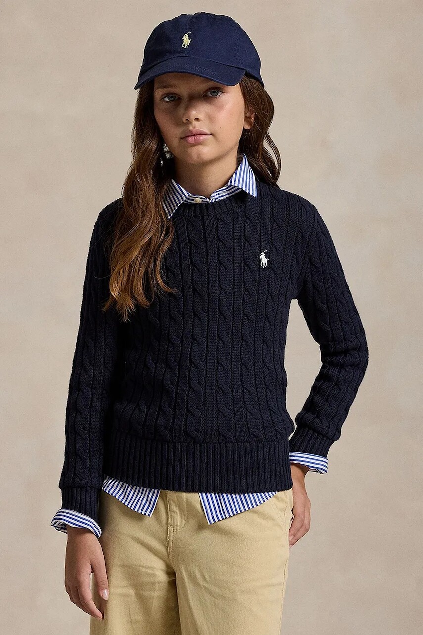 Sveter Polo Ralph Lauren tmavomodrá farba, 313901316009