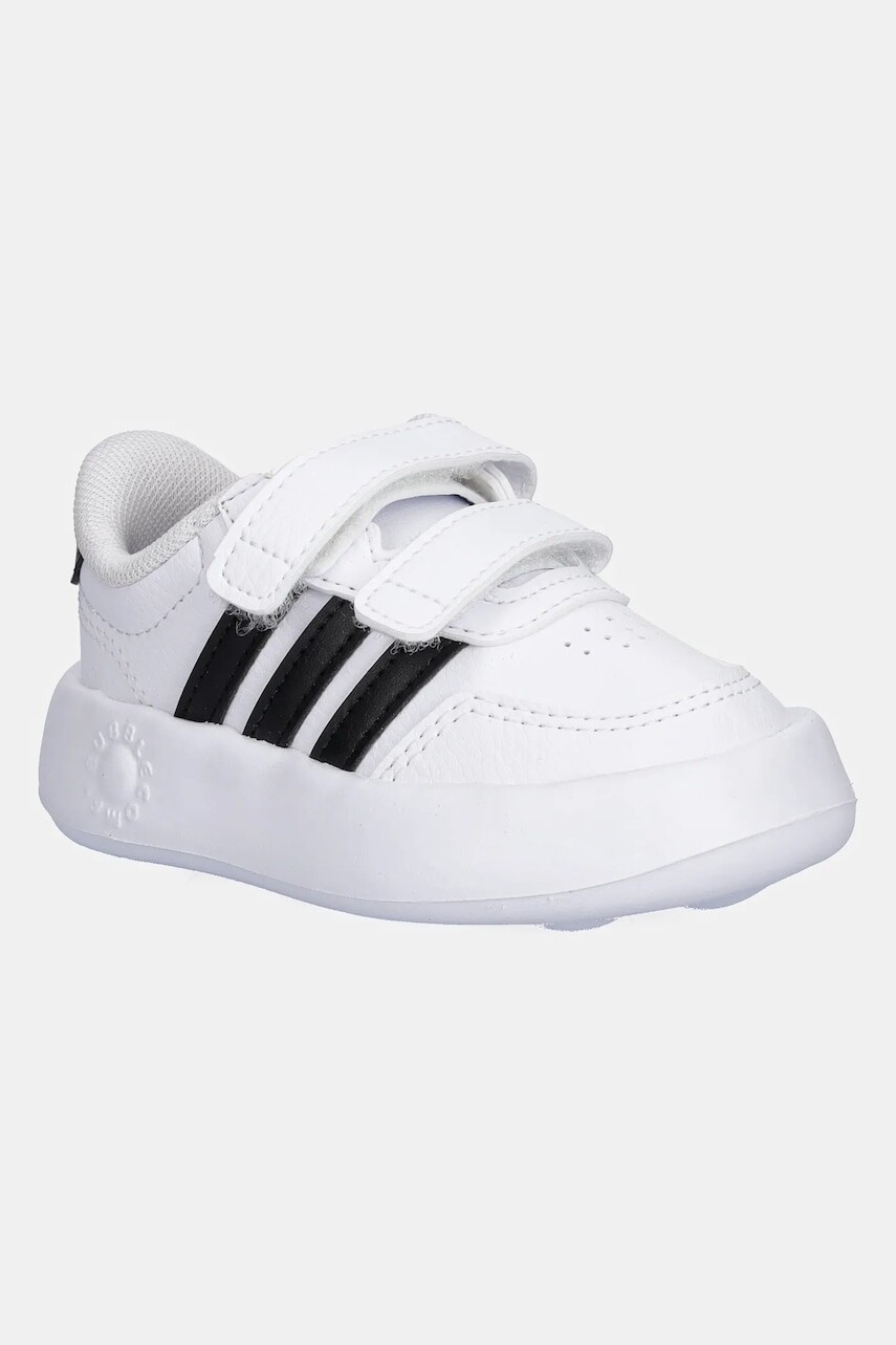 Detské tenisky adidas BREAKNET 3.0 biela farba, JS3680