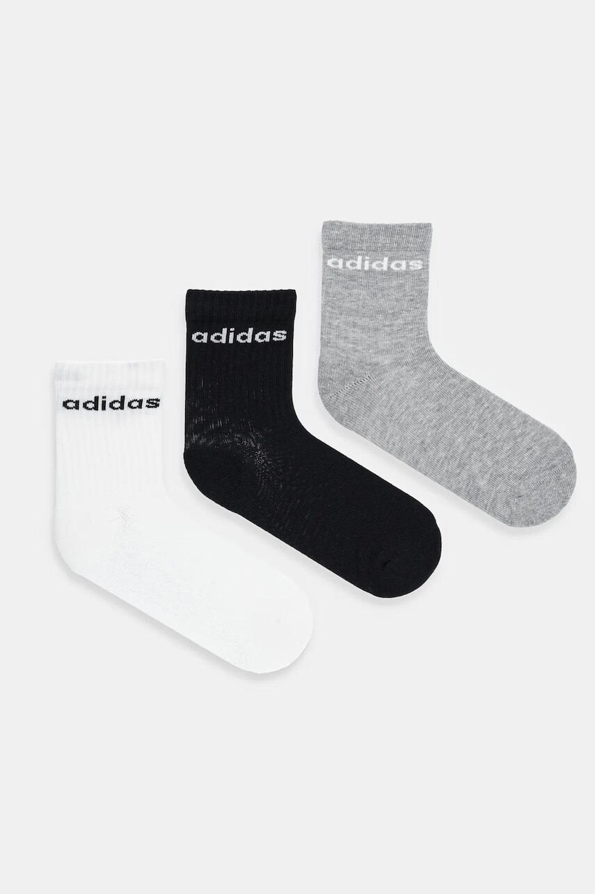 Detské ponožky adidas Performance 3-pak šedá farba, JW0327