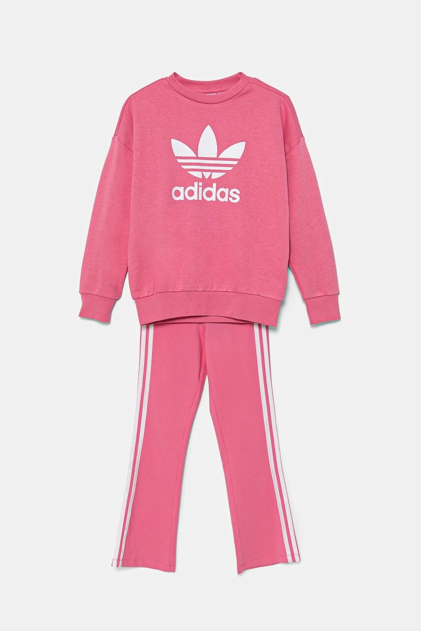 Detská tepláková súprava adidas Originals ružová farba, JY3741