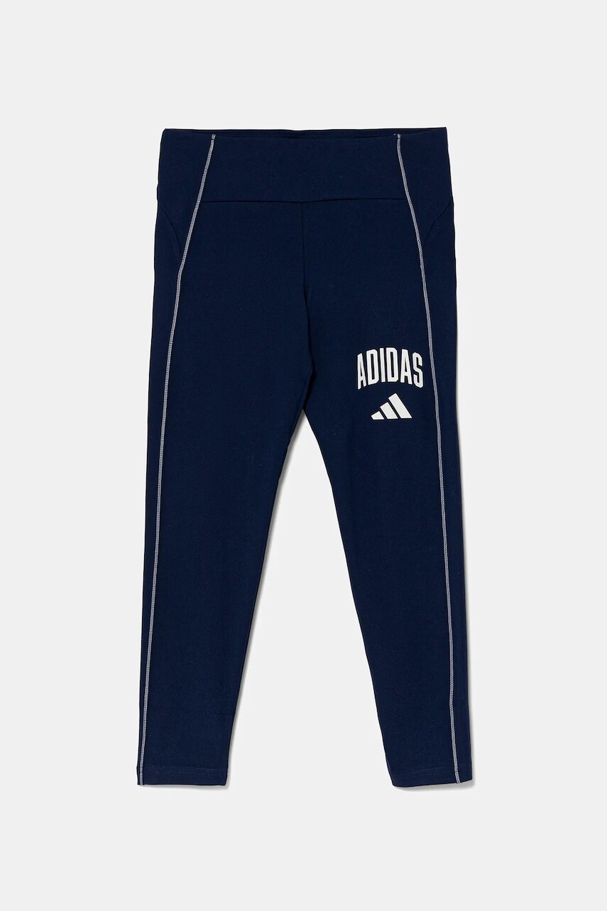 Detské legíny adidas tmavomodrá farba, jednofarebné, JM5937