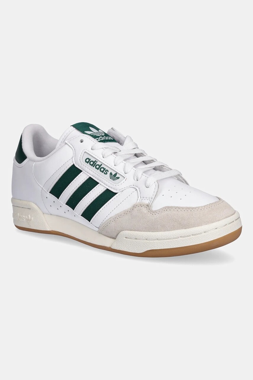 Kožené tenisky adidas Originals Continental 80 Stripes biela farba, JQ6425