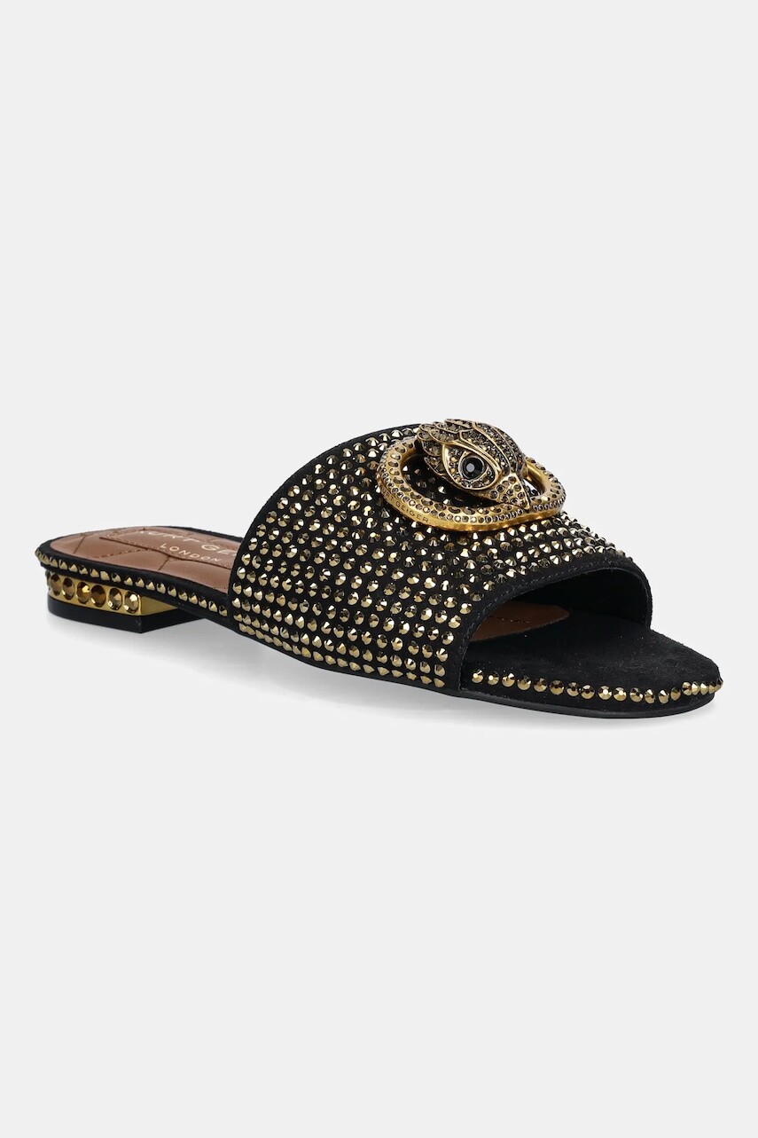Šľapky Kurt Geiger London Chelsea Flat Sandal zlatá farba, 3416209609