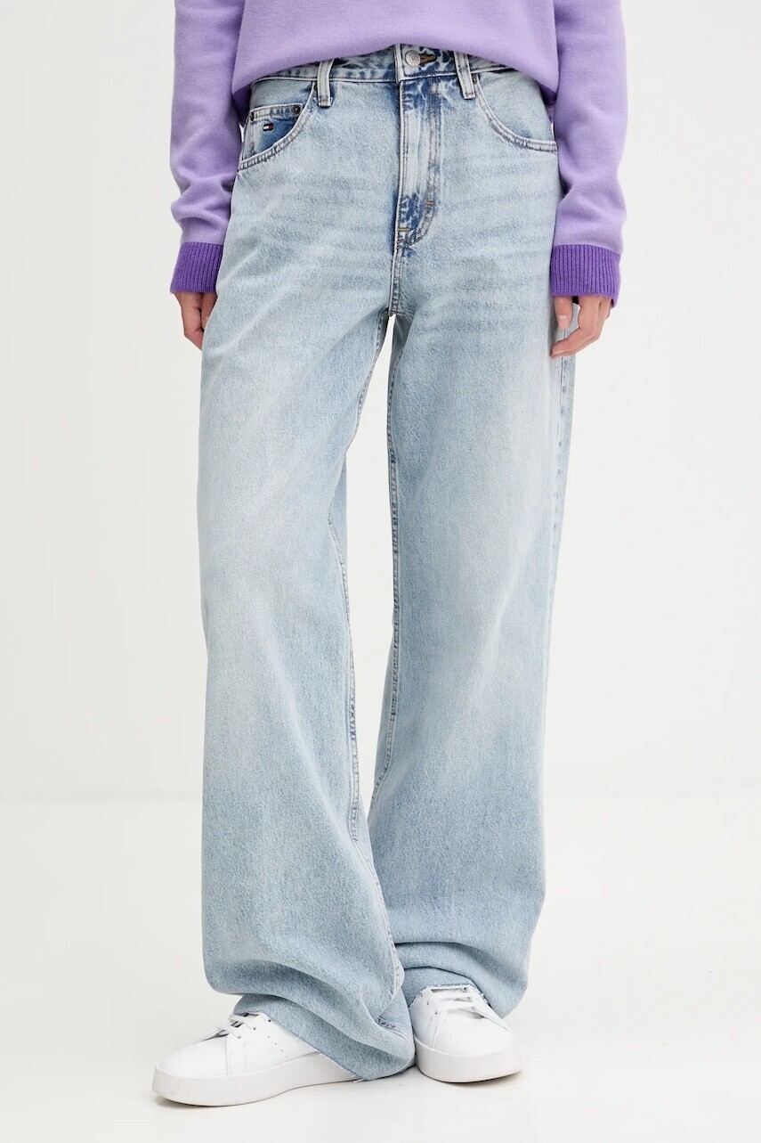 Rifle Tommy Jeans vysoký pás, DW0DW21412