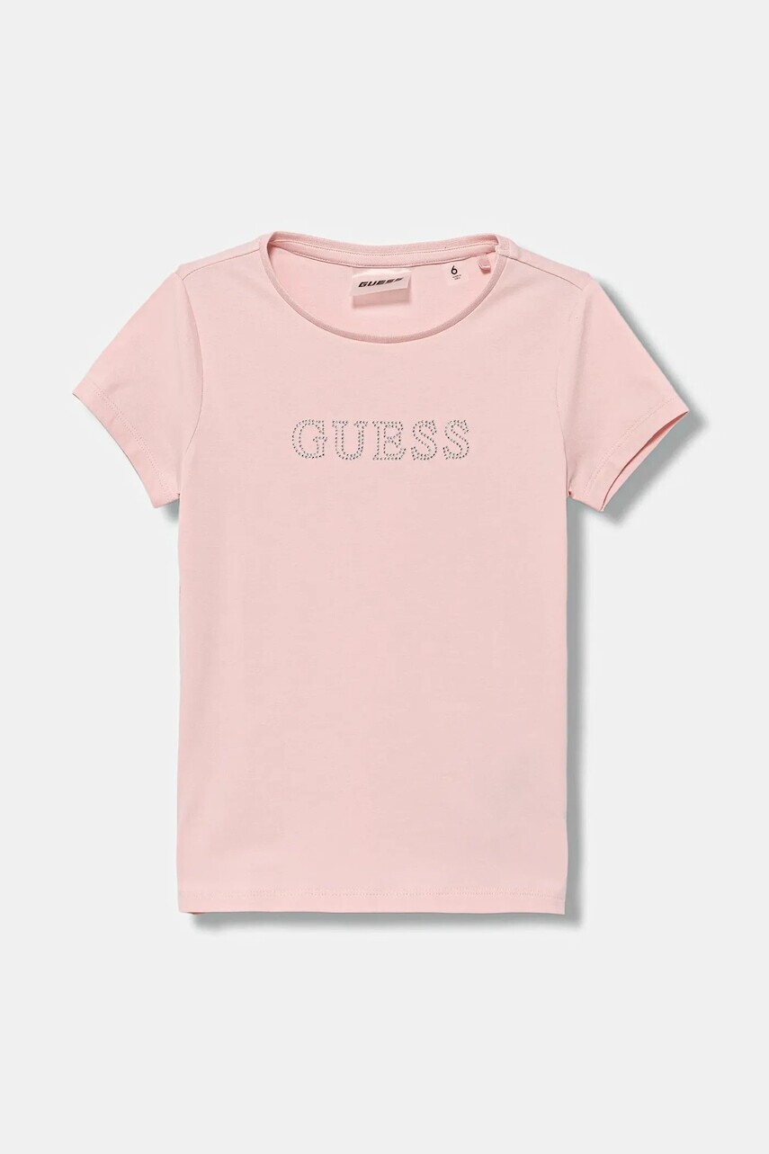 Detské tričko Guess ružová farba, J4RI49 J1314
