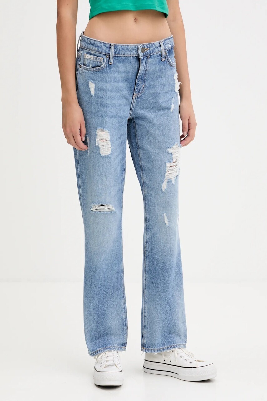 Rifle Guess Jeans vysoký pás, W5YA98 D5R2B