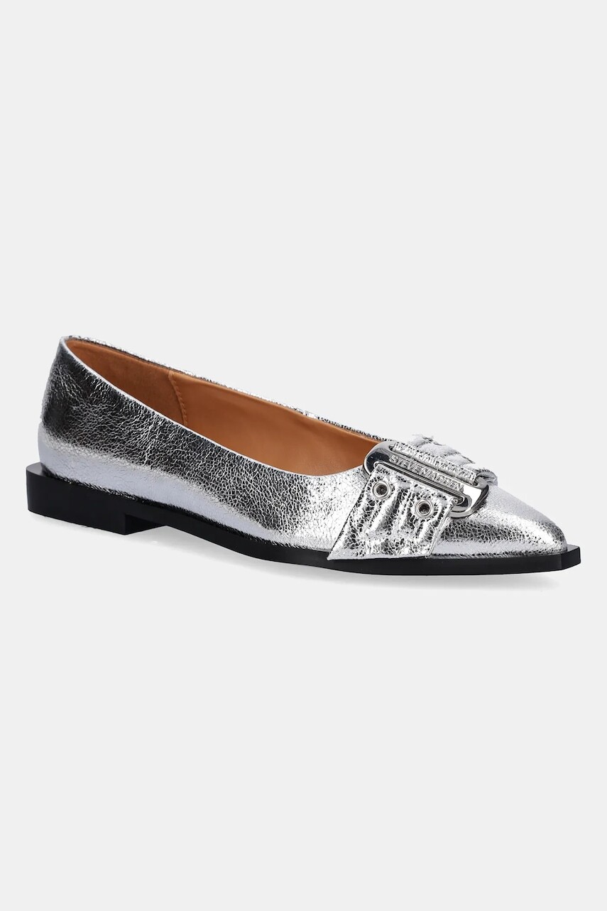 Baleríny Steve Madden Grail strieborná farba, 11003430