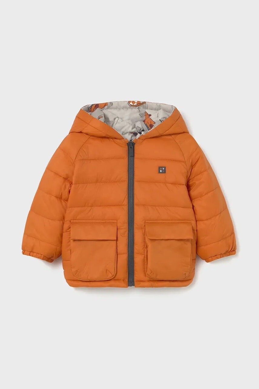 Detská obojstranná bunda Mayoral oranžová farba, 2420