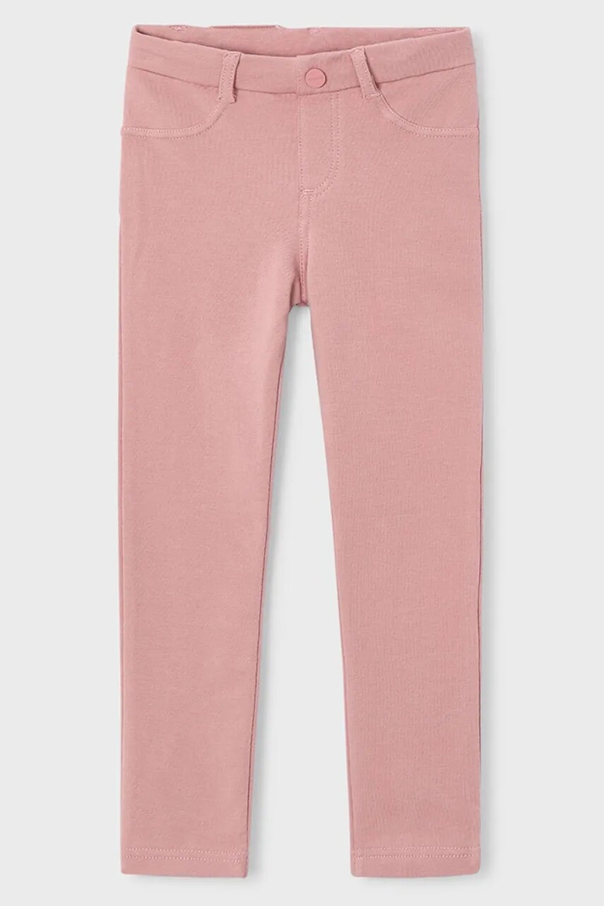 Detské legíny Mayoral ružová farba, jednofarebné, 511