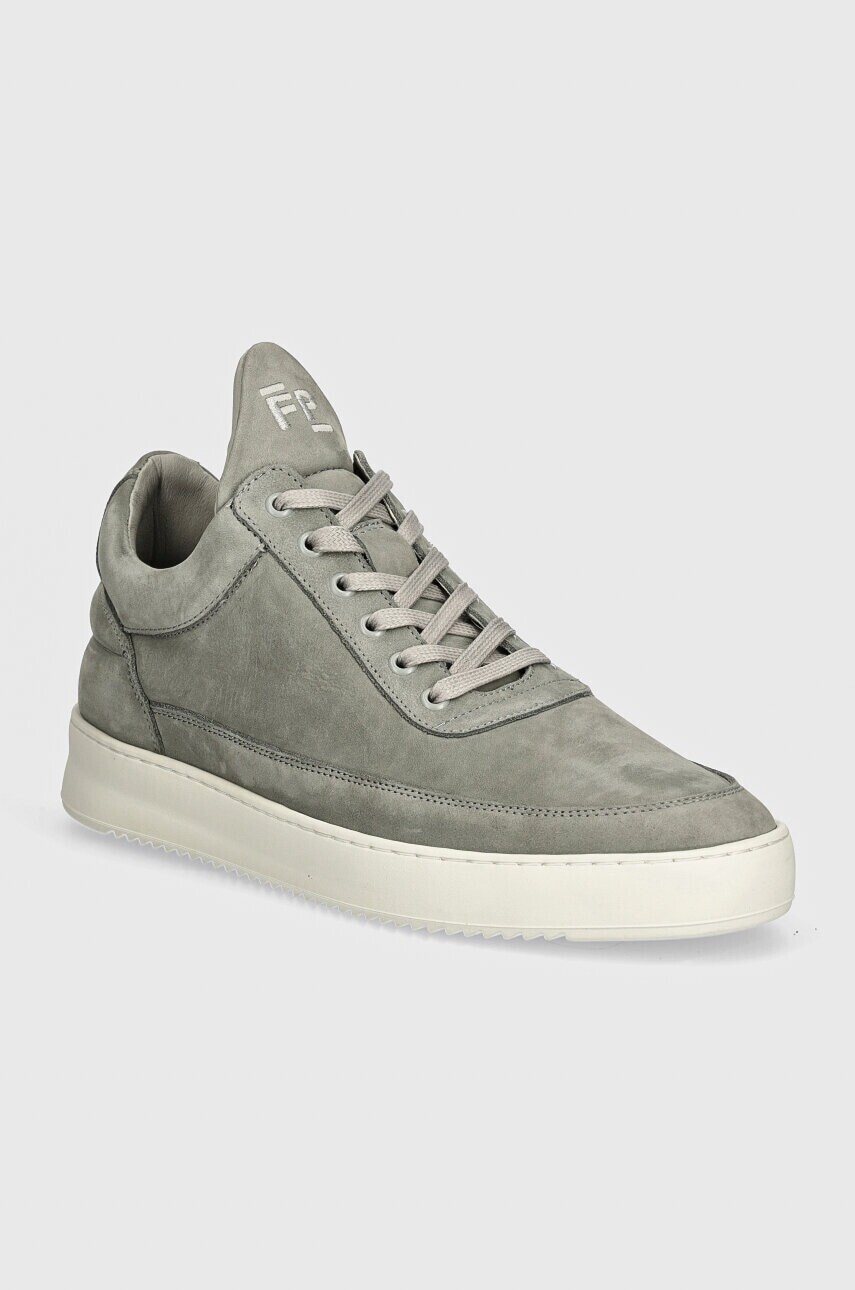 Semišové tenisky Filling Pieces Low Top Ripple Nubuck šedá farba, 10122841878