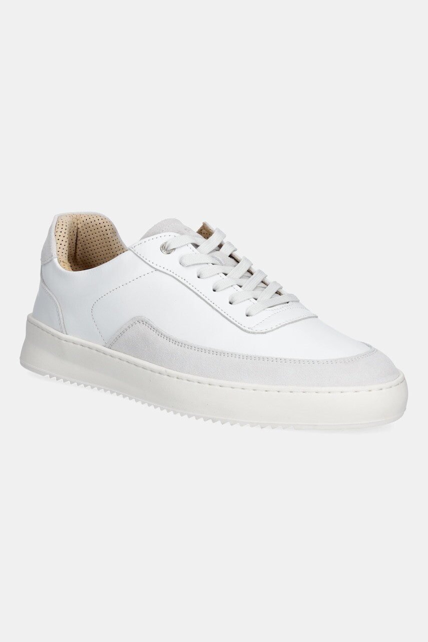 Kožené tenisky Filling Pieces Mondo Squash Suede biela farba, 46733332035