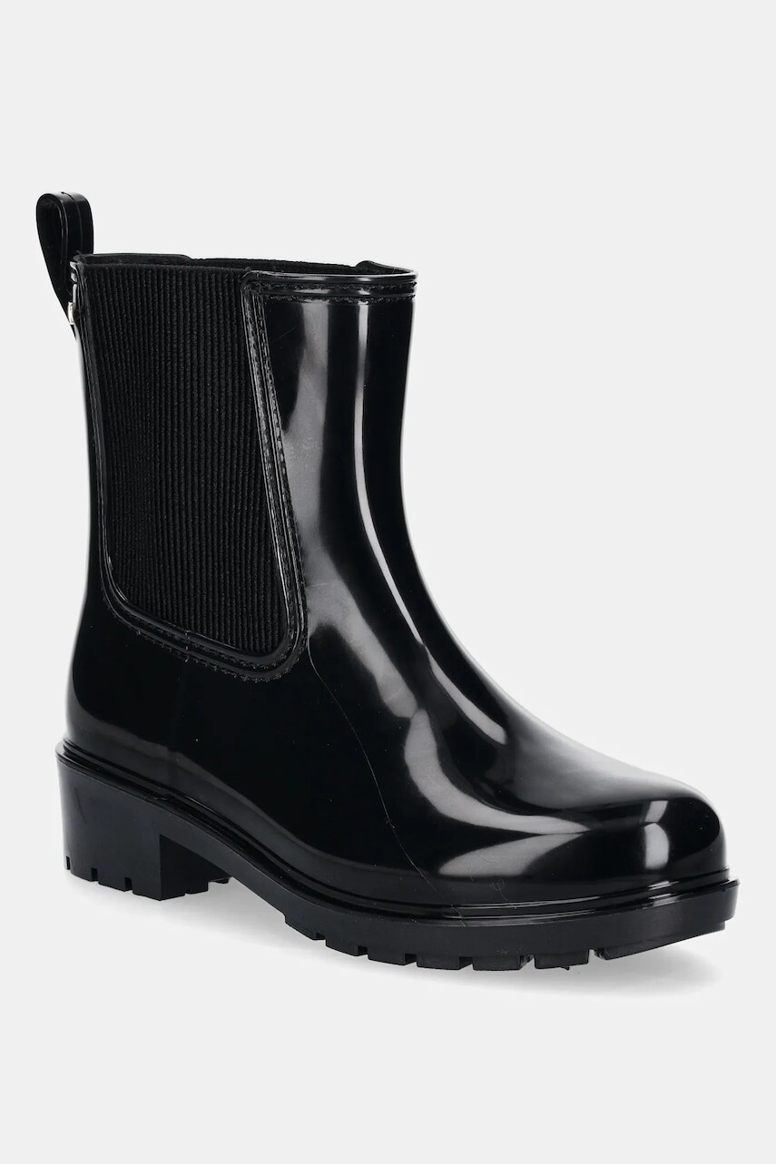 Gumáky Tommy Hilfiger FLAG HARDWARE RAINBOOT čierna farba, FW0FW08966