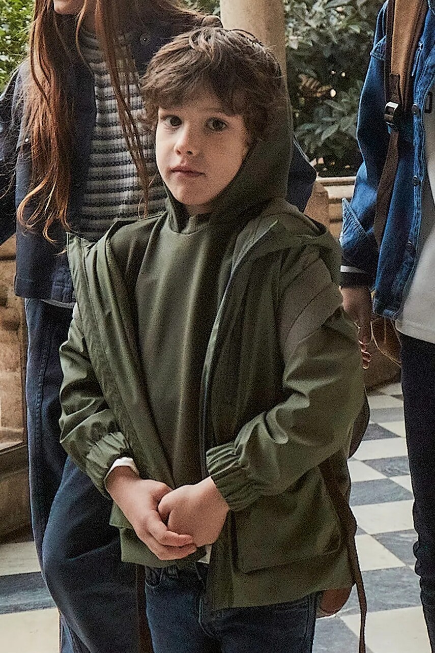 Detská bunda Mayoral zelená farba, 4429