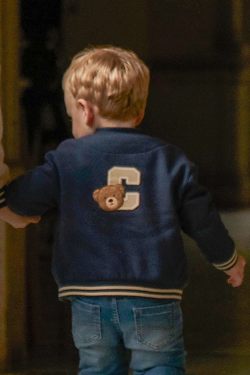 Detská mikina Mayoral modrá farba, s nášivkou, 2426