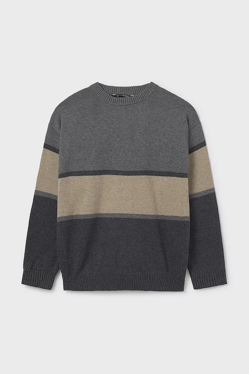 Detský sveter Mayoral šedá farba, ľahký, 7303