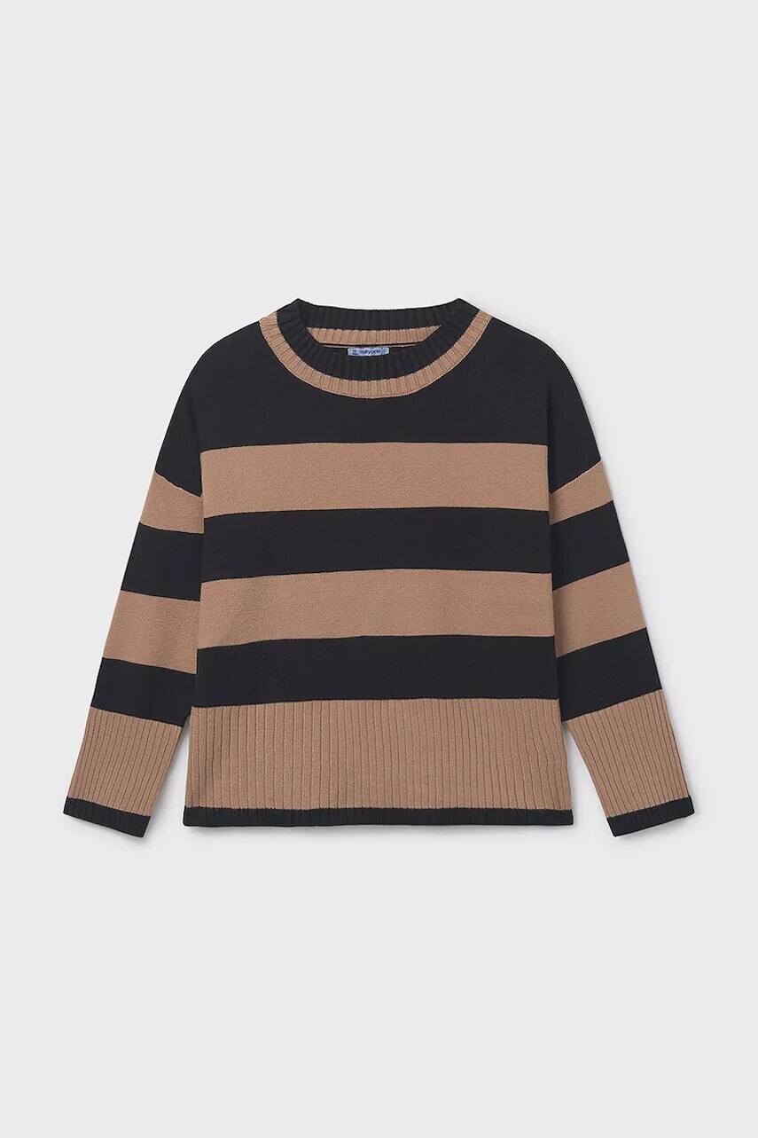 Detský sveter Mayoral hnedá farba, ľahký, 7311