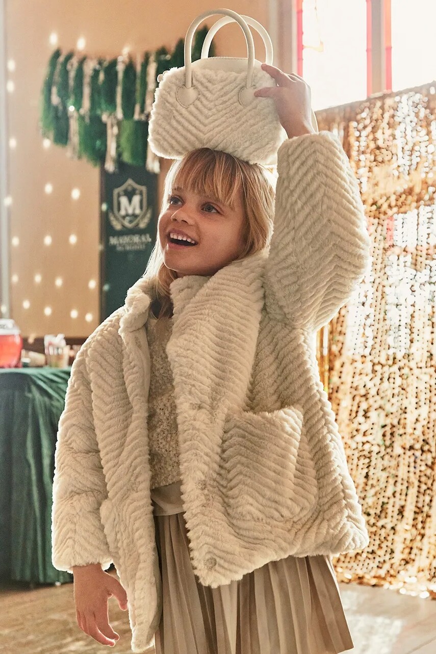 Detská bunda Mayoral béžová farba, 4441