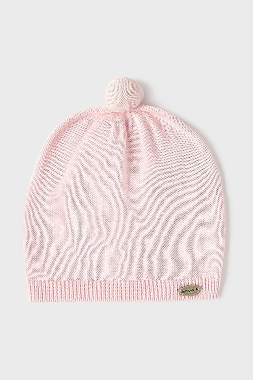 Čiapka pre bábätká Mayoral Newborn ružová farba, 9936